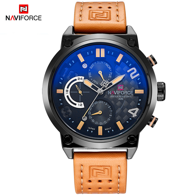 ساعت نیوی فورس 9068 NF9068 NaviForce Men’s Analog Wrist Watch Model NF9068L/BYBM نیوی فورس 9068 مردانه